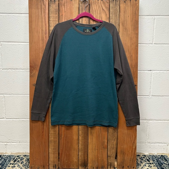 RedHead size large men’s blue and gray baseball long sleeve T-shirt - Picture 1 of 8